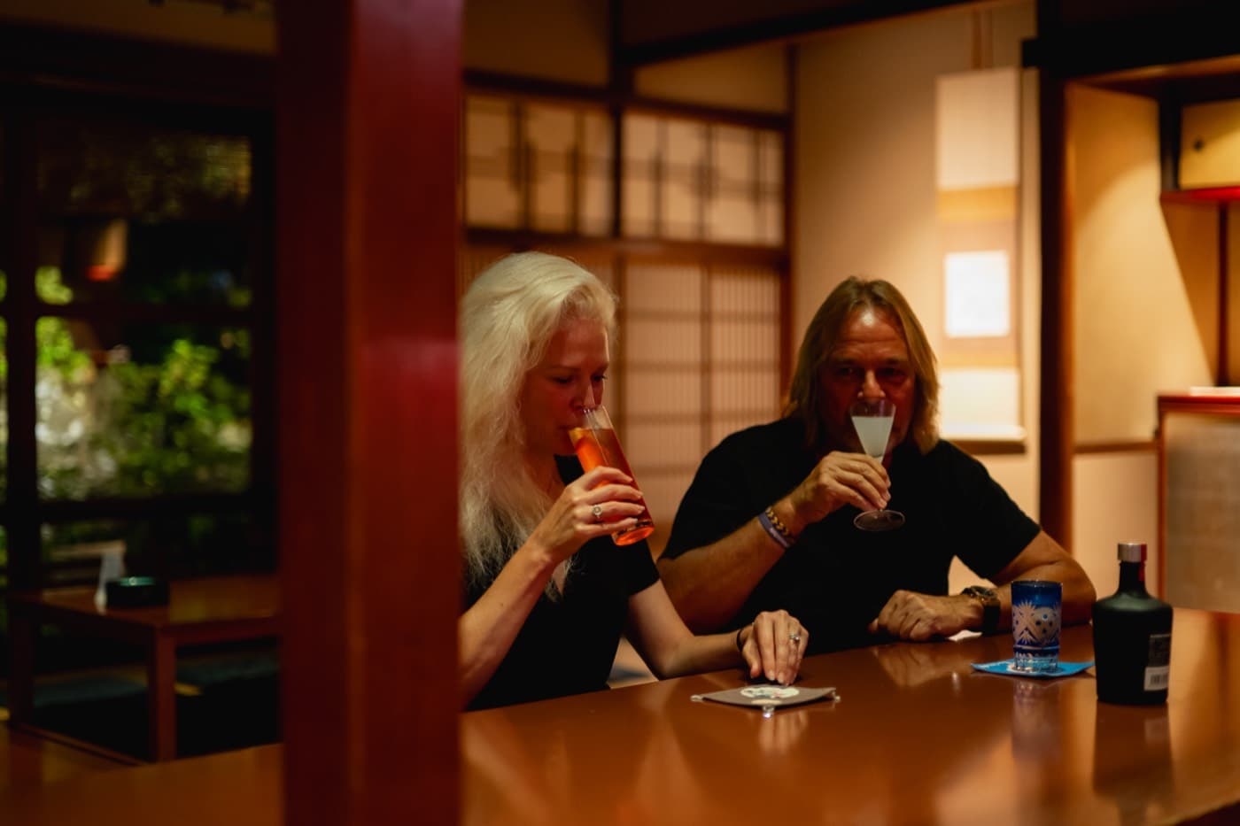 元お茶屋のBARで一夜の締めくくり